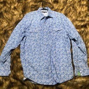 Roper pearl snap paisley shirt